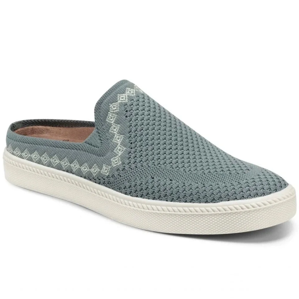 NIB Earth Origins Zilly 8 39 Slip On Comfort Casual Sneaker Mules Dusty Green - Picture 13 of 13